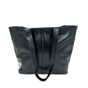 Datorväska skinn Biori 5157S i svart för axeln, laptopväska dam, datorväska dam skinn, axelväska dam, biori väska, svart axelväska skinn, axelväska i svart skinn, toteväska skinn, skinnväskor, briori, biori trophy, skinnväska dam