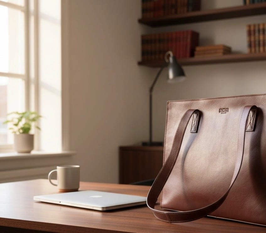 Axelväska skinn Biori 5178B - Bild 7